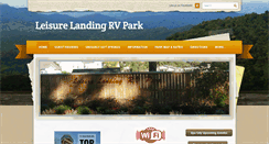 Desktop Screenshot of leisurelandingrvpark.com